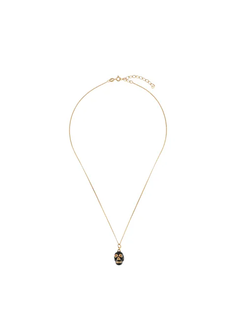 True Rocks skull pendant necklace Gold BLACKGOLDSKULLPENDANTMEN