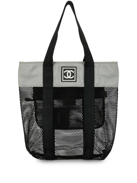 CHANEL Pre-Owned 2003 Sport Line tote bag Black 8274653