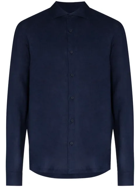 Orlebar Brown Giles long-sleeve shirt Blue 269328