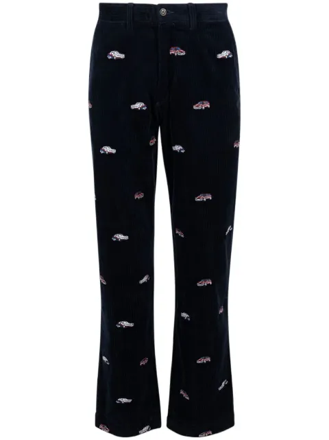 Palace x Ralph Lauren GTI embroidered corduroy trousers Blue 710420690003