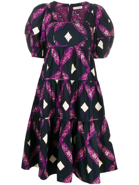 Ulla Johnson printed day dress Blue SP200135