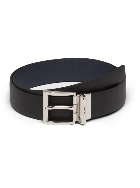 Prada buckle reversible belt Black 2CC004053