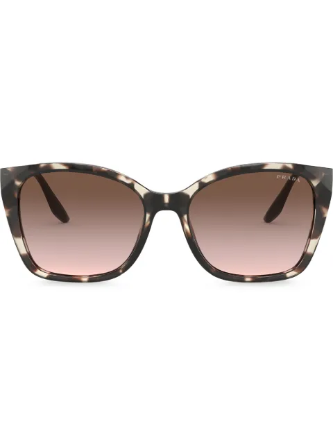 Prada Eyewear square-frame gradient sunglasses Brown SPR12XUAO0A6