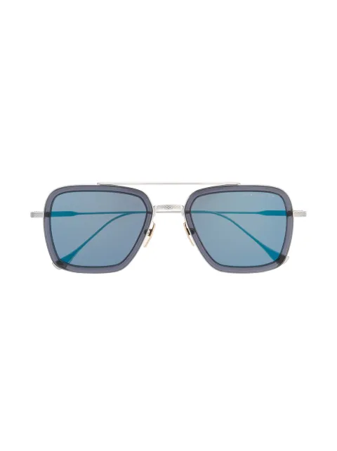 Dita Eyewear Flight square-frame sunglasses Silver 7806ASMKPLD52
