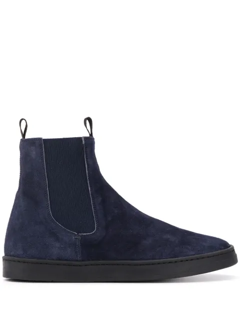 Officine Creative suede sneaker boots Blue OCDKARM102OLIV3L506
