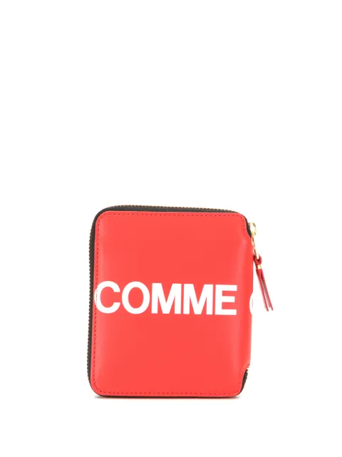 Comme Des Garçons Wallet logo zipped wallet Red SA2100HL
