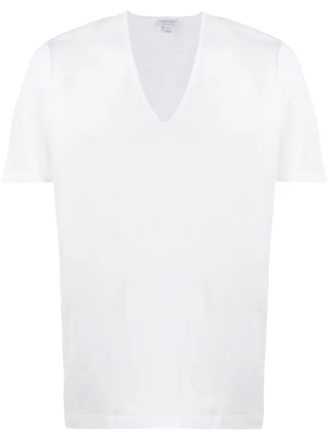 Sunspel V-neck T-shirt White MTSH4102