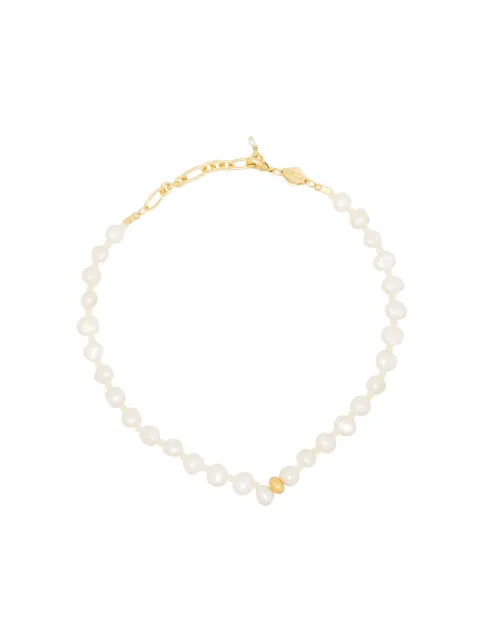 Anni Lu Stellar pearl-beaded anklet Gold 2015035