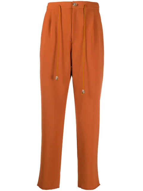 Nanushka cropped track trousers Orange MSP00002