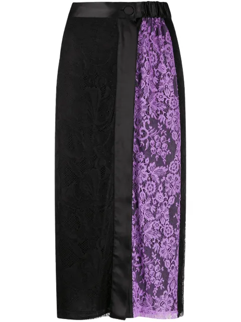 PUCCI x Koché side panel skirt Black 0URV910K696
