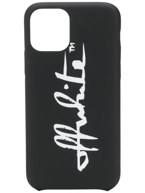 Off-White logo iPhone 11 Pro case Black OWPA012E20PLA0031001