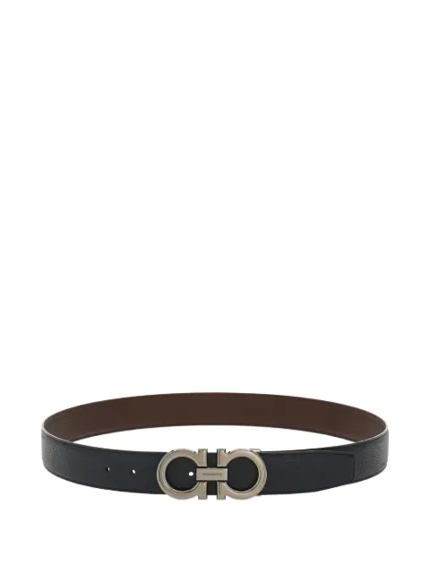 Ferragamo reversible Gancini buckle belt Black 689134