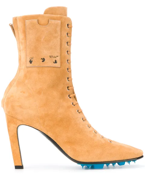 Off-White lace-up ankle boots Neutrals OWIA248E20LEA0026100