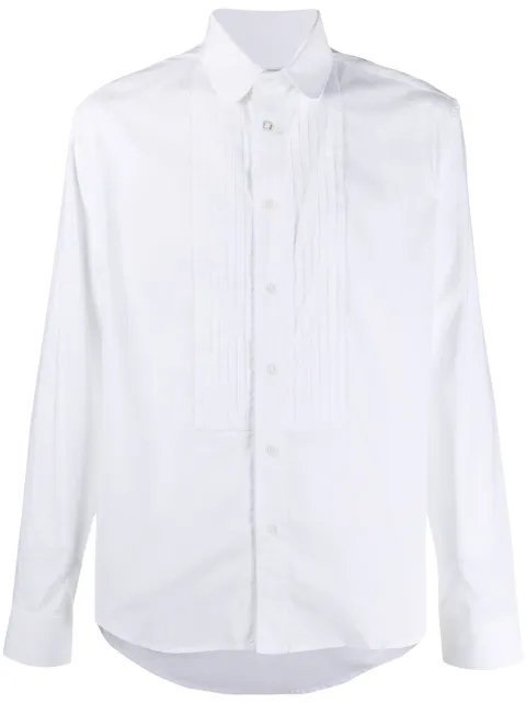 Off-White Now print tuxedo shirt White OMGA120E20FAB0020110