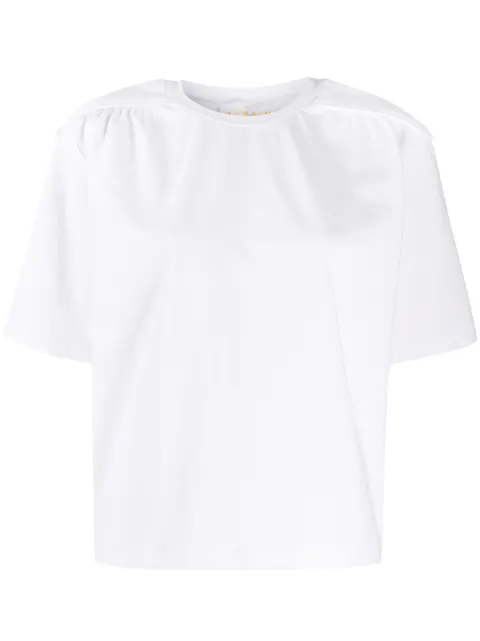 REMAIN piped-shoulder T-shirt White 900858