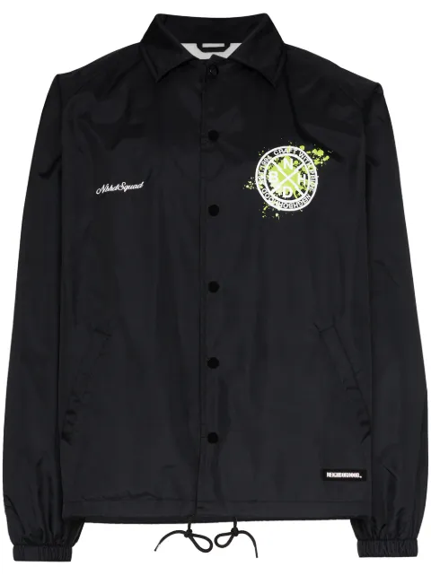 Neighborhood Brooks logo-print jacket Black 201TSNHJKM01
