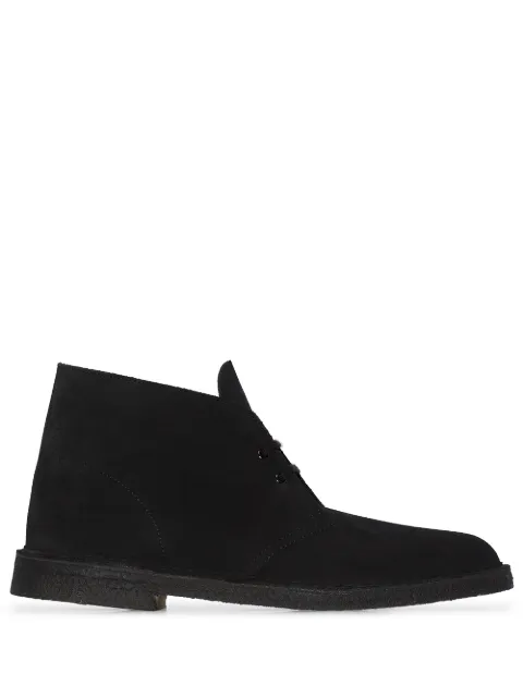 Clarks Originals black suede desert boots Black 138227