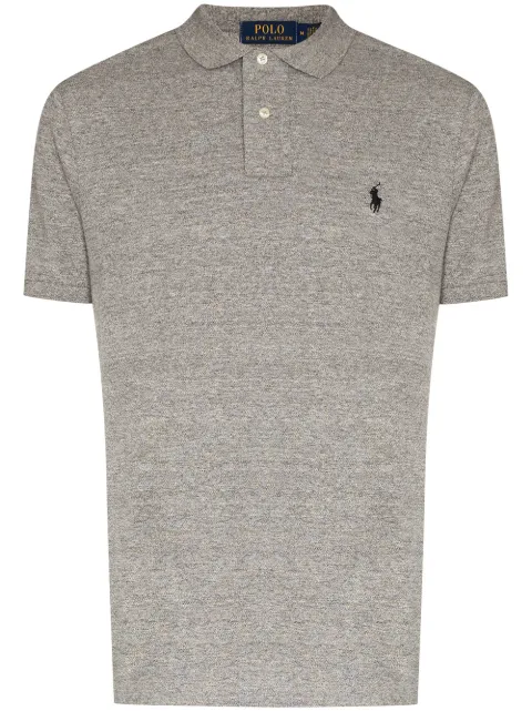 Polo Ralph Lauren embroidered logo polo shirt Grey 710666998006