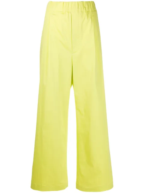 Jejia elasticated wide-leg trousers Yellow 2839J1P003205020