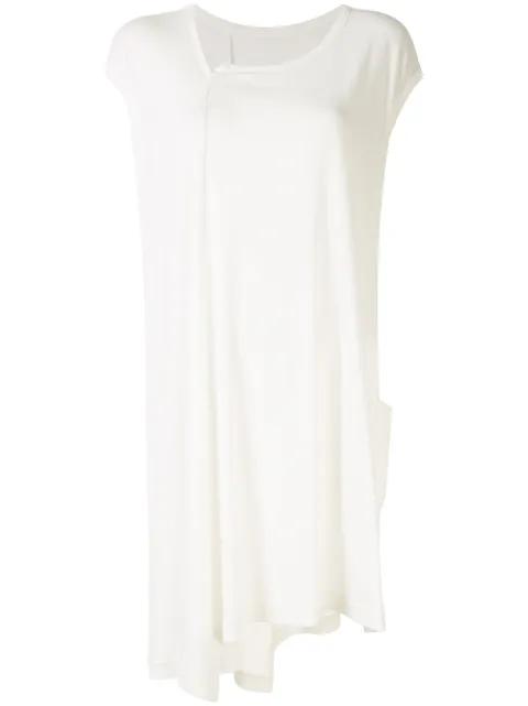 Y's asymmetric T-shirt dress White YNT24064