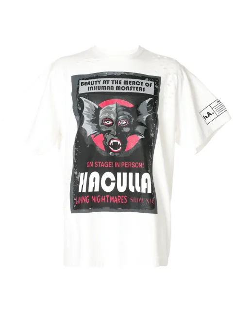 Haculla monster logo T-shirt White HA08BJT02