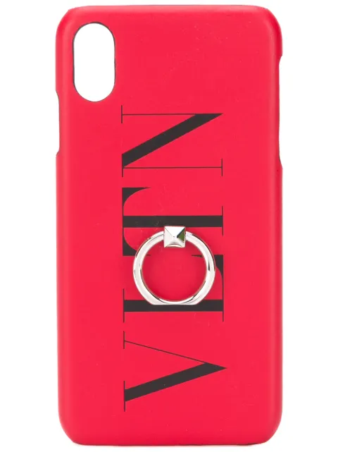 Valentino Garavani VLTN Rockstud iPhone X Max case Red YP0Q89FFL