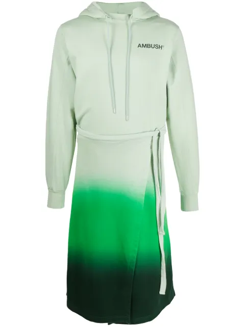 AMBUSH gradient long hoodie Green 12112058