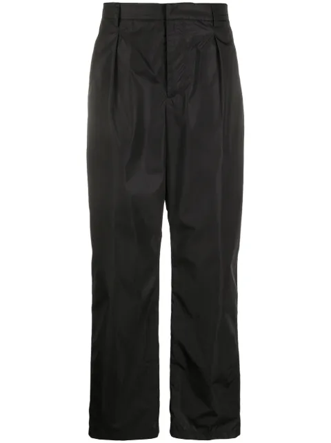 Valentino Garavani straight-leg nylon trousers Black VRGA6666C