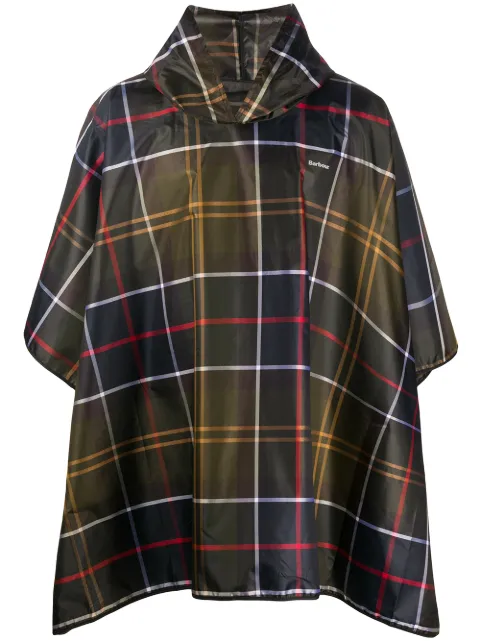 Barbour Sproof tartan poncho Green UAC0214TN11
