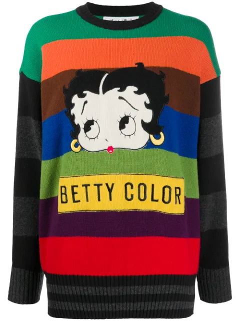 JC de Castelbajac Pre-Owned 1989 Betty Boop jumper Green JCDC322