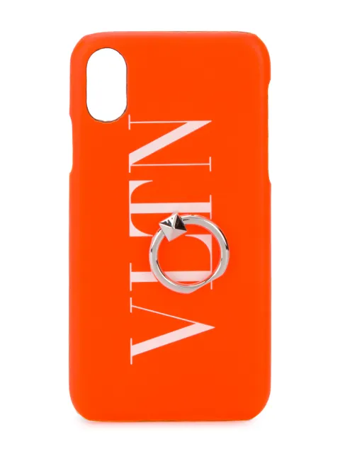 Valentino Garavani VLTN logo-print iPhone X/XS case Yellow YP0379SFD