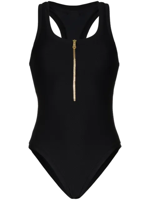 Heidi Klein Core zip-fastening swimsuit Black COREHK0257