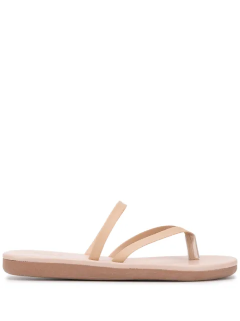 Ancient Greek Sandals leather thong flip flops Neutrals MYLAVACHETTANATURAL