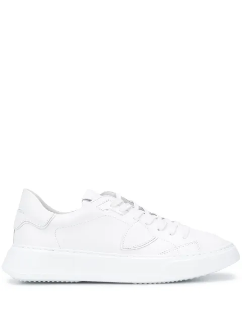 Philippe Model Paris temple low leather sneakers White BTLUV001
