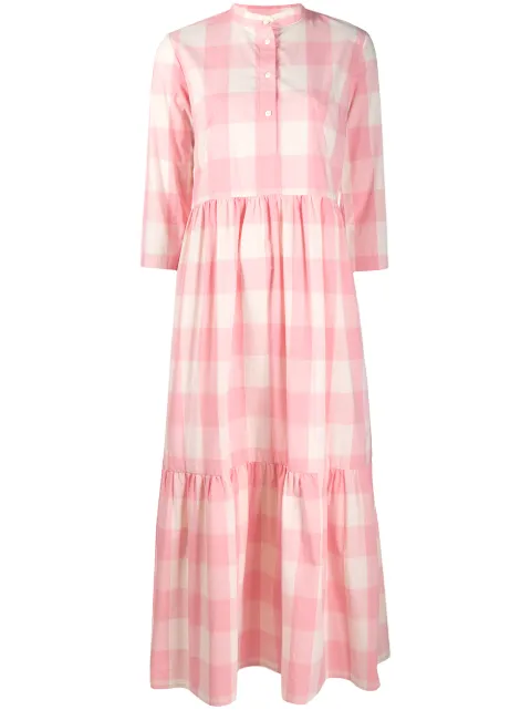 Woolrich check-print shirt dress Pink CFWWDR0038FRUT2103