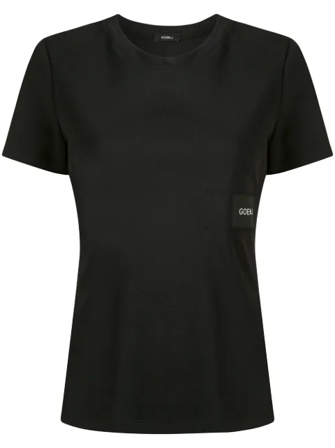 Goen.J logo patch T-shirt Black GJ20SST16