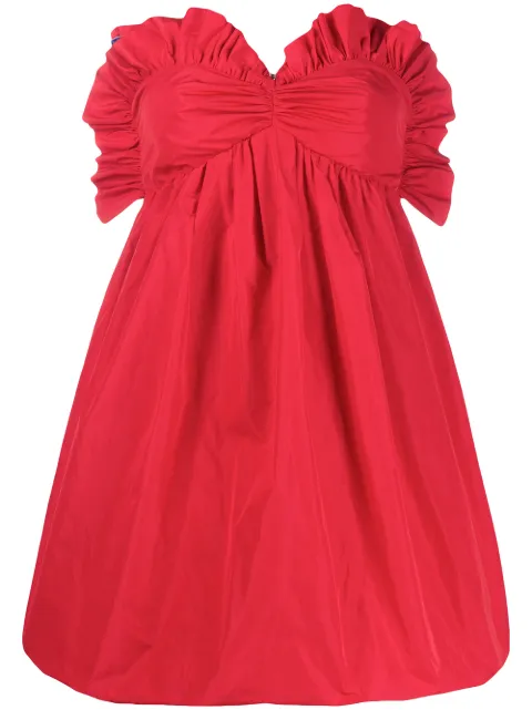 Philosophy Di Lorenzo Serafini ruffled sweetheart mini dress Red A04242129