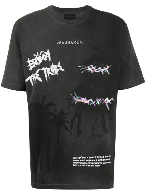 Mauna Kea graphic print T-shirt Black MKU100999155322