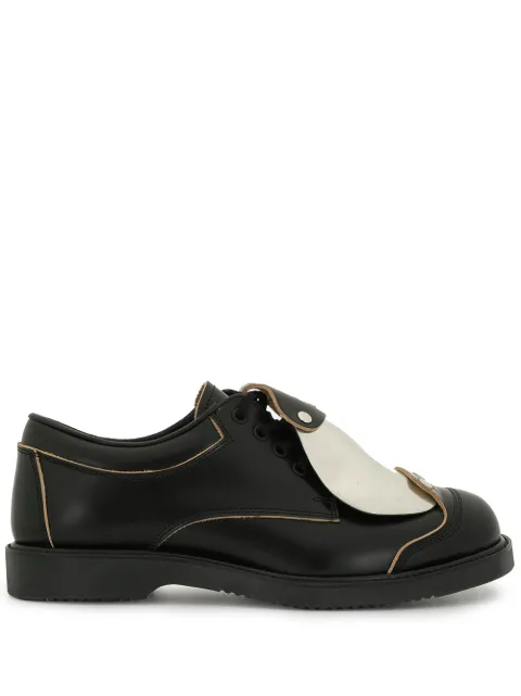 Comme des Garçons Homme Plus contrasting-panel lace-up shoes Black K106