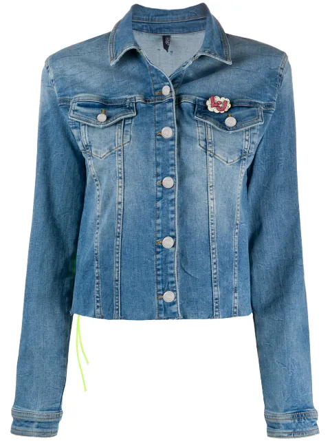 LIU JO cropped denim jacket Blue UA0087D4439