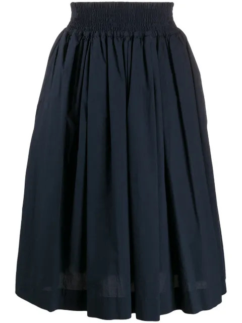 Woolrich gathered hem skirt Blue CFWWSK0021FRUT1509