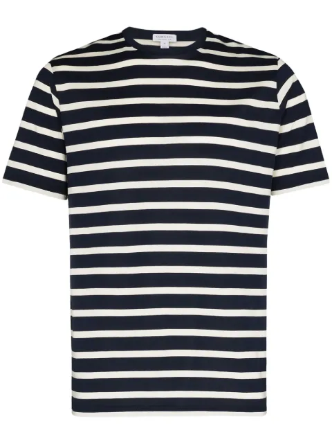 Sunspel Breton-stripe T-shirt Blue MTSH0001BRS