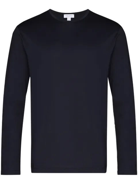 Sunspel long-sleeve T-shirt Blue MTSH0003