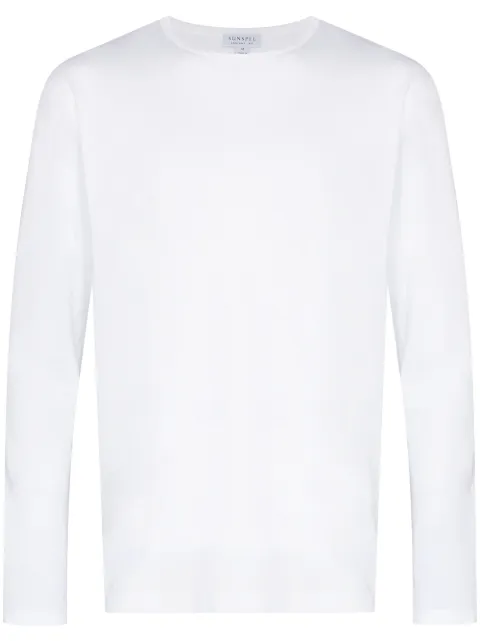 Sunspel long-sleeve top White MTSH0003