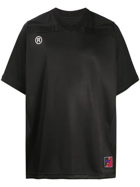 Martine Rose oversized V-neck T-shirt Black MRSS20126