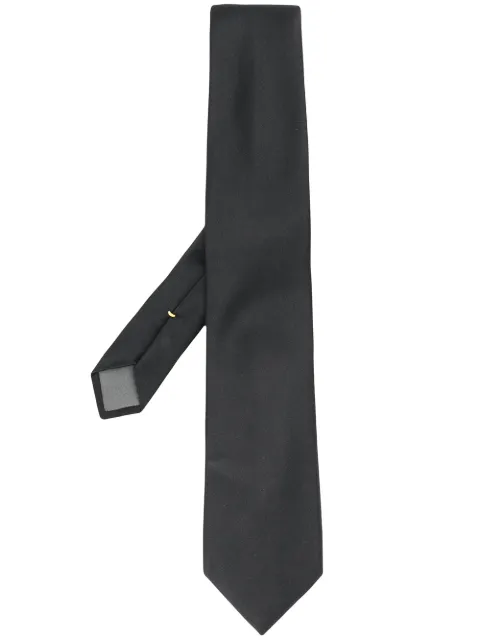 Canali pointed tip silk tie Black 18HJ00040