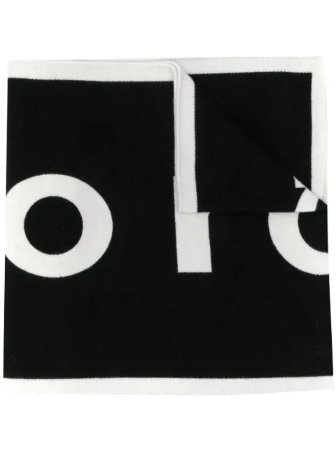 Rabanne logo-print two-tone scarf Black 20AAA0038WOO006