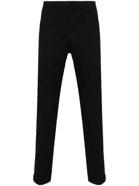 DONDUP mid-rise tapered-leg chinos Black UP235GSE046UPTDDU