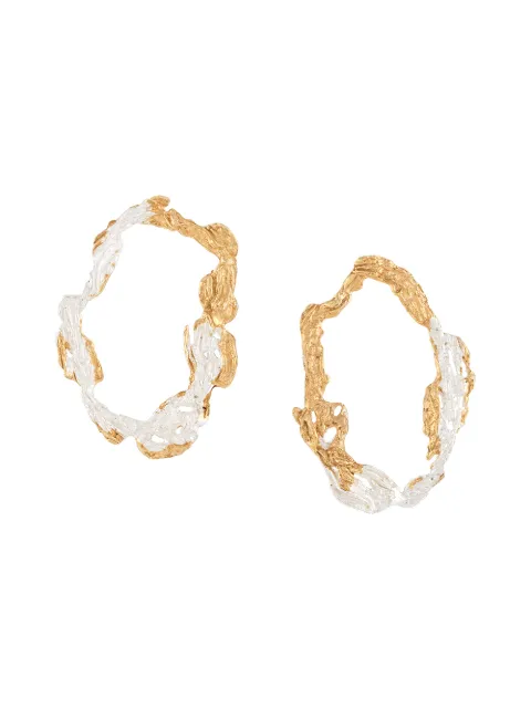 LOVENESS LEE Dzovag hammered hoop earrings Gold DZOVAGEARRINGS