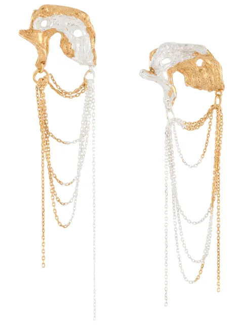 LOVENESS LEE Orion chain-drop earrings Gold ORIONEARRINGS